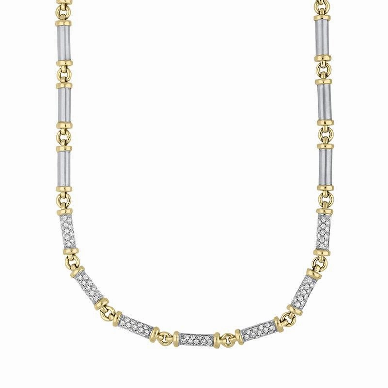 Picchiotti 18ct White Gold 0.92ct Diamond Link Necklace