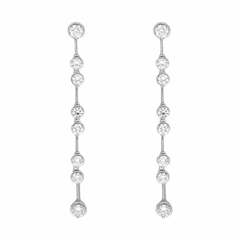 Picchiotti 18ct White Gold 2.45ct Diamond Drop Earrings D