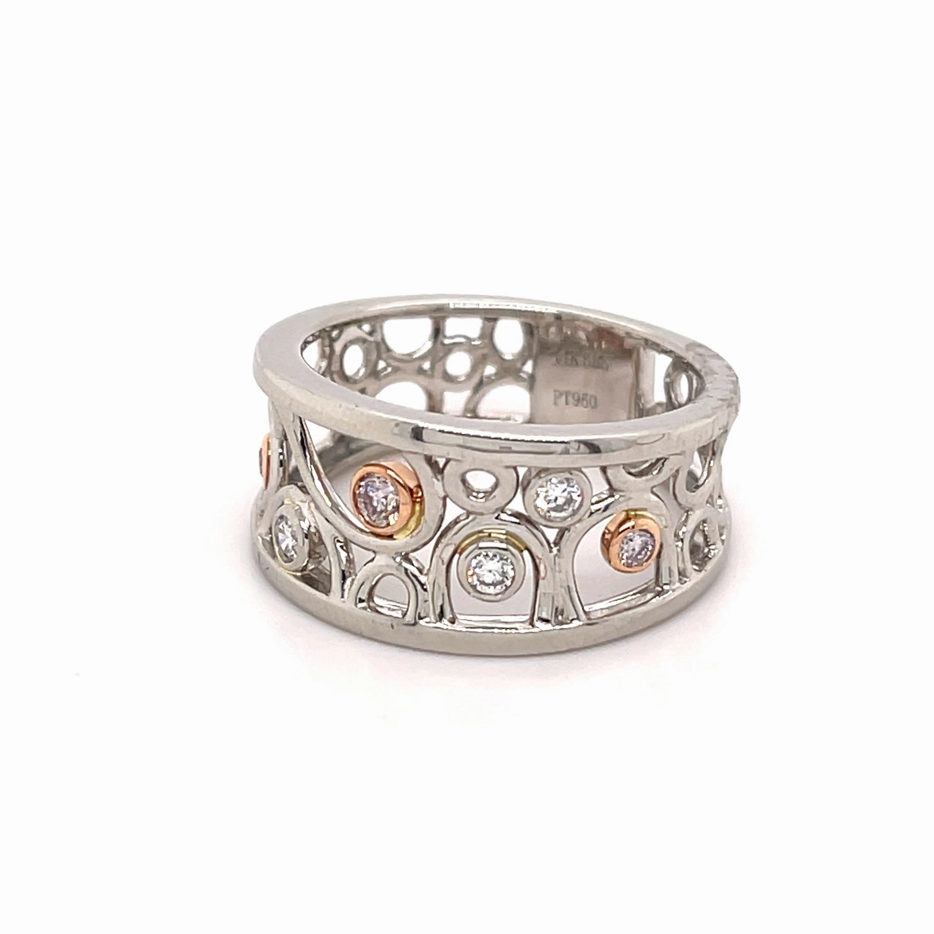 Pink Diamond Bubble Ring