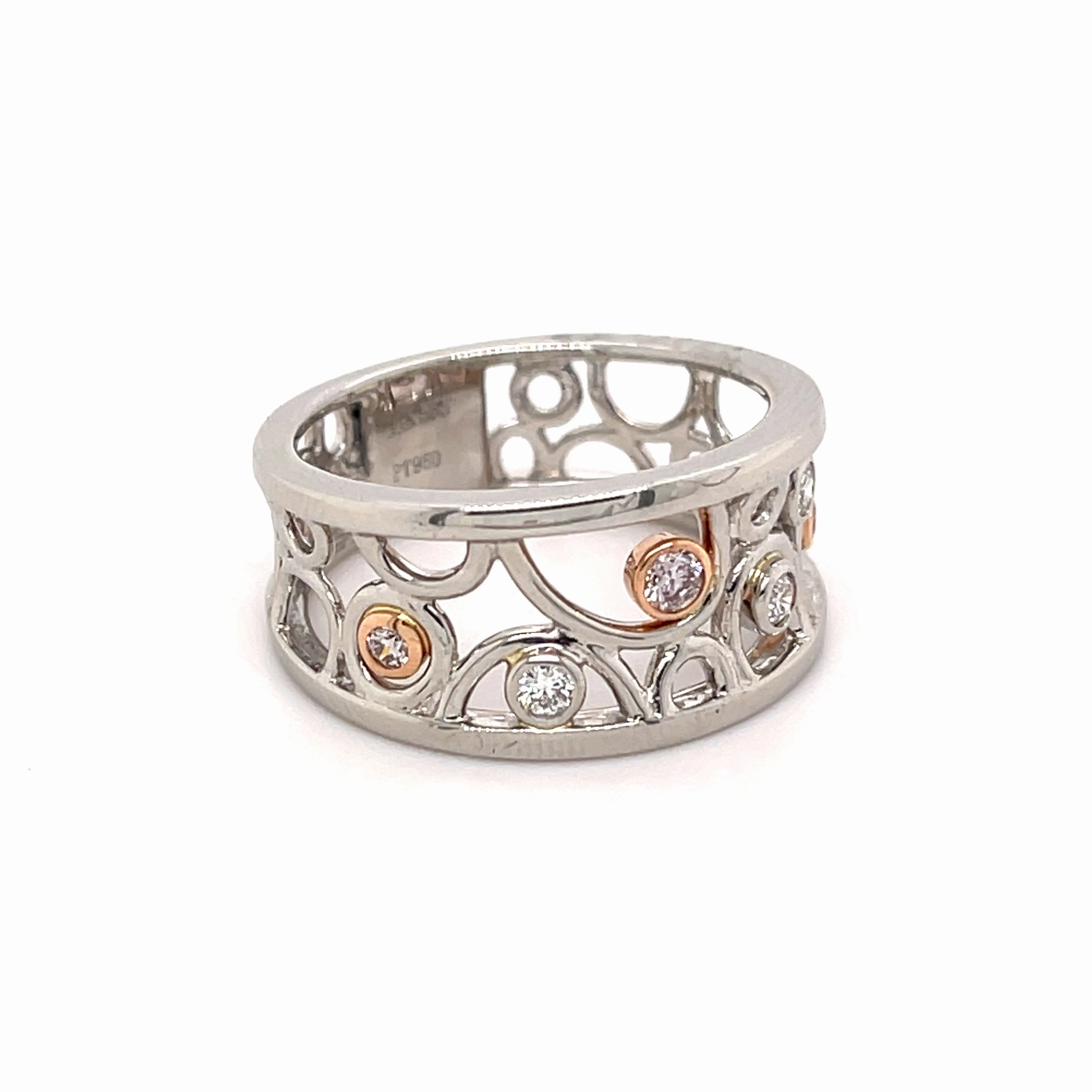 Pink Diamond Bubble Ring