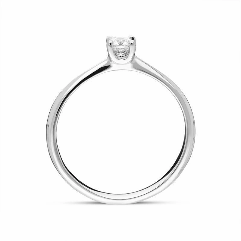 Platinum Brilliant Cut 0.18ct Diamond Solitaire Ring
