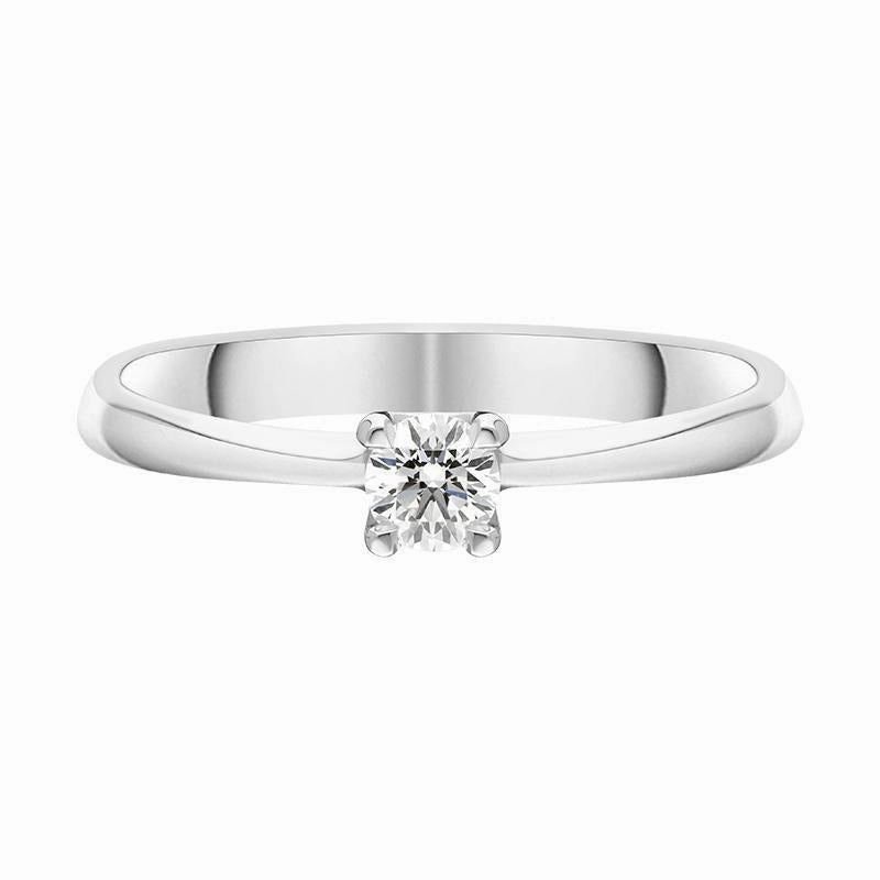 Platinum Brilliant Cut 0.18ct Diamond Solitaire Ring