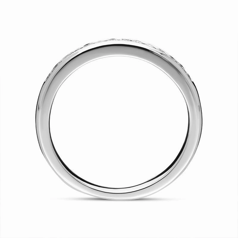 Platinum Brilliant Cut 0.19ct Diamond Half Eternity Ring