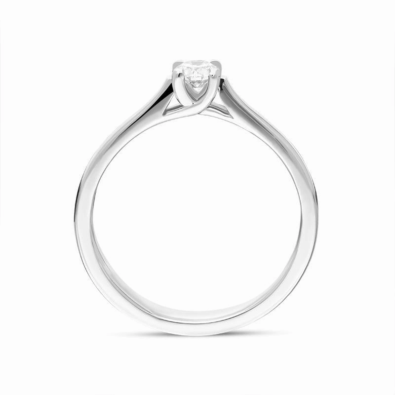 Platinum Brilliant Cut 0.20ct Diamond Solitaire Ring