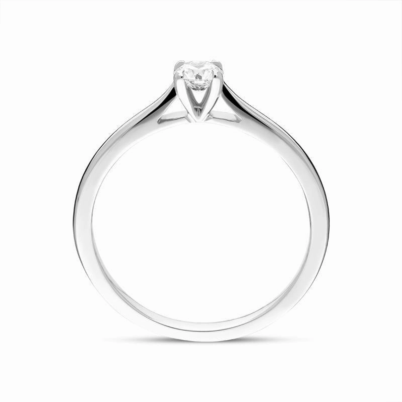 Platinum Brilliant Cut 0.22ct Diamond Solitaire Ring