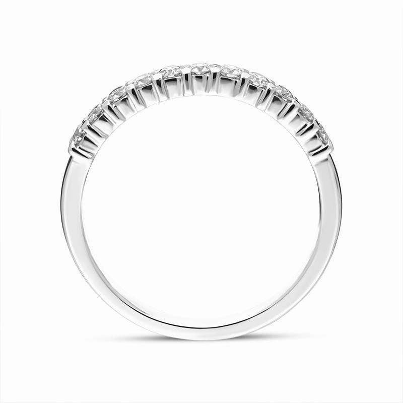 Platinum Brilliant Cut 0.29ct Diamond Half Eternity Ring
