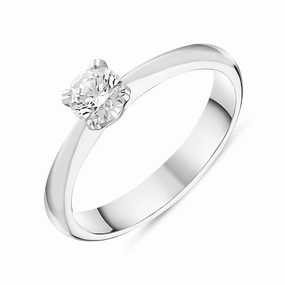 Platinum Brilliant Cut 0.40ct Diamond Solitaire Ring