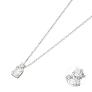 Ponte Vecchio Benvenuto 18ct White Gold 0.27ct Diamond Pendant Necklace D
