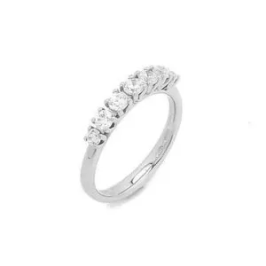 Ponte Vecchio Love Promise 18ct White Gold 0.66ct Diamond Half Eternity Ring