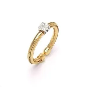 Ponte Vecchio Nobile 18ct Yellow Gold 0.04ct Diamond Ring