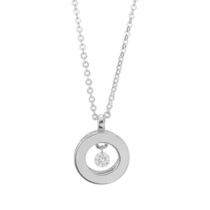 Ponte Vecchio Vega 18ct White Gold Diamond Circle Necklace