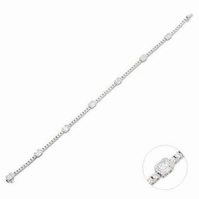 Ponte Vecchio Benvenuto 18ct White Gold 2.25ct Diamond Tennis Bracelet