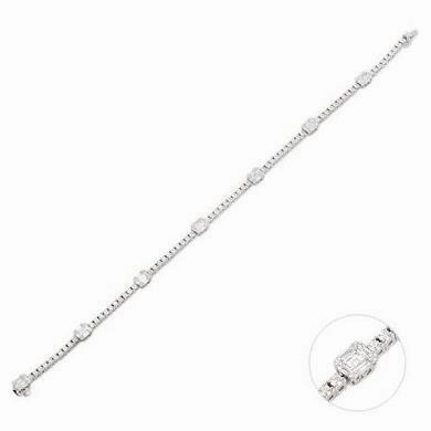 Ponte Vecchio Benvenuto 18ct White Gold 2.25ct Diamond Tennis Bracelet