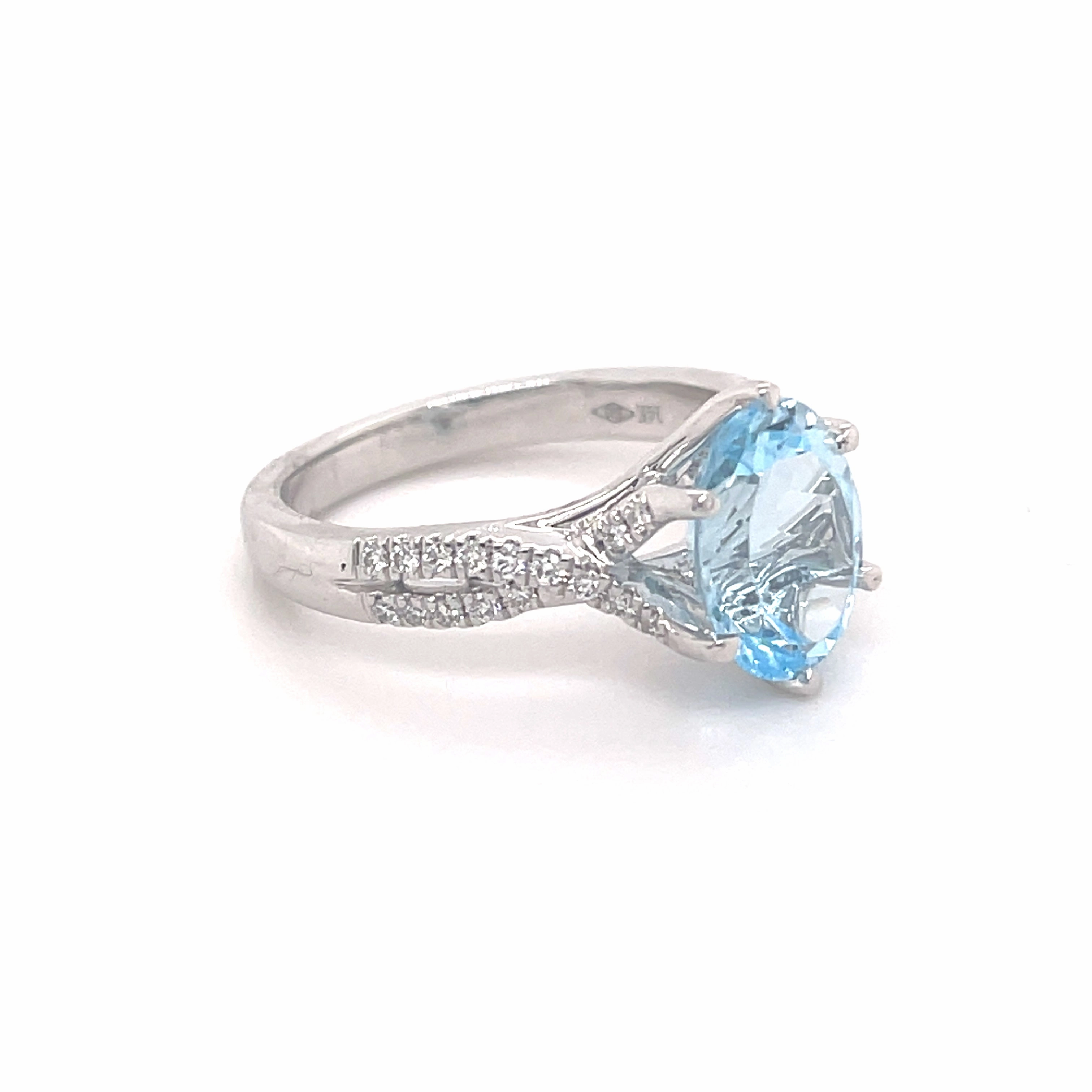 Rachael 14ct White Gold Aquamarine