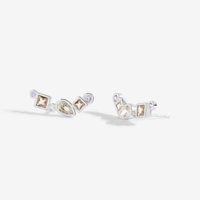Radiant Treasures Gems Ear Crawler Silver Earrings 5833