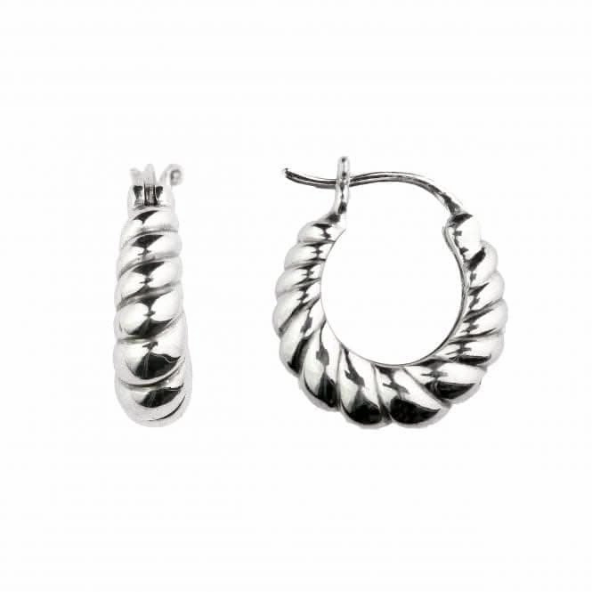 Ridged Chunky 16mm Hoop Earrings 6849HP