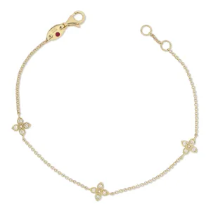 Roberto Coin Love By The Yard 18ct Yellow Gold Diamond Bracelet D