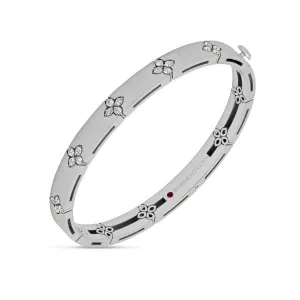 Roberto Coin Love in Verona 18ct White Gold 0.46ct Diamond Bangle