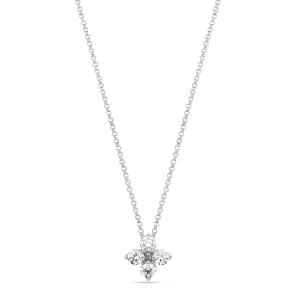 Roberto Coin Love in Verona 18ct White Gold Diamond Pendant Necklace
