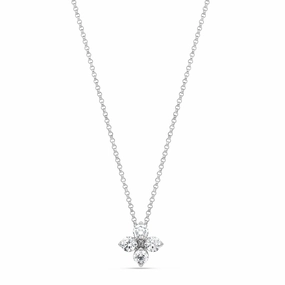 Roberto Coin Love in Verona 18ct White Gold Diamond Pendant Necklace