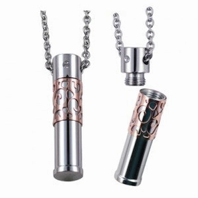 Rosegold & Stainless Steel Keepsake Pendant
