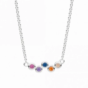 Scattered Multi Zirconia 18" Necklet 9711MCZ