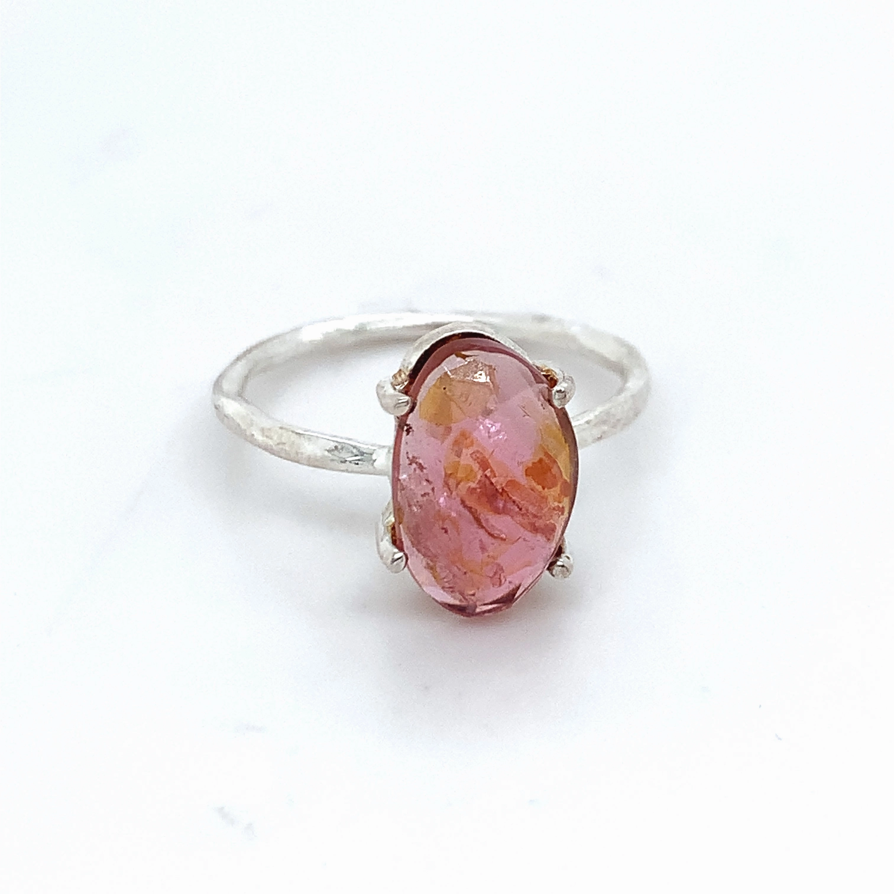 Semi-Precious Tourmaline Silver Ring