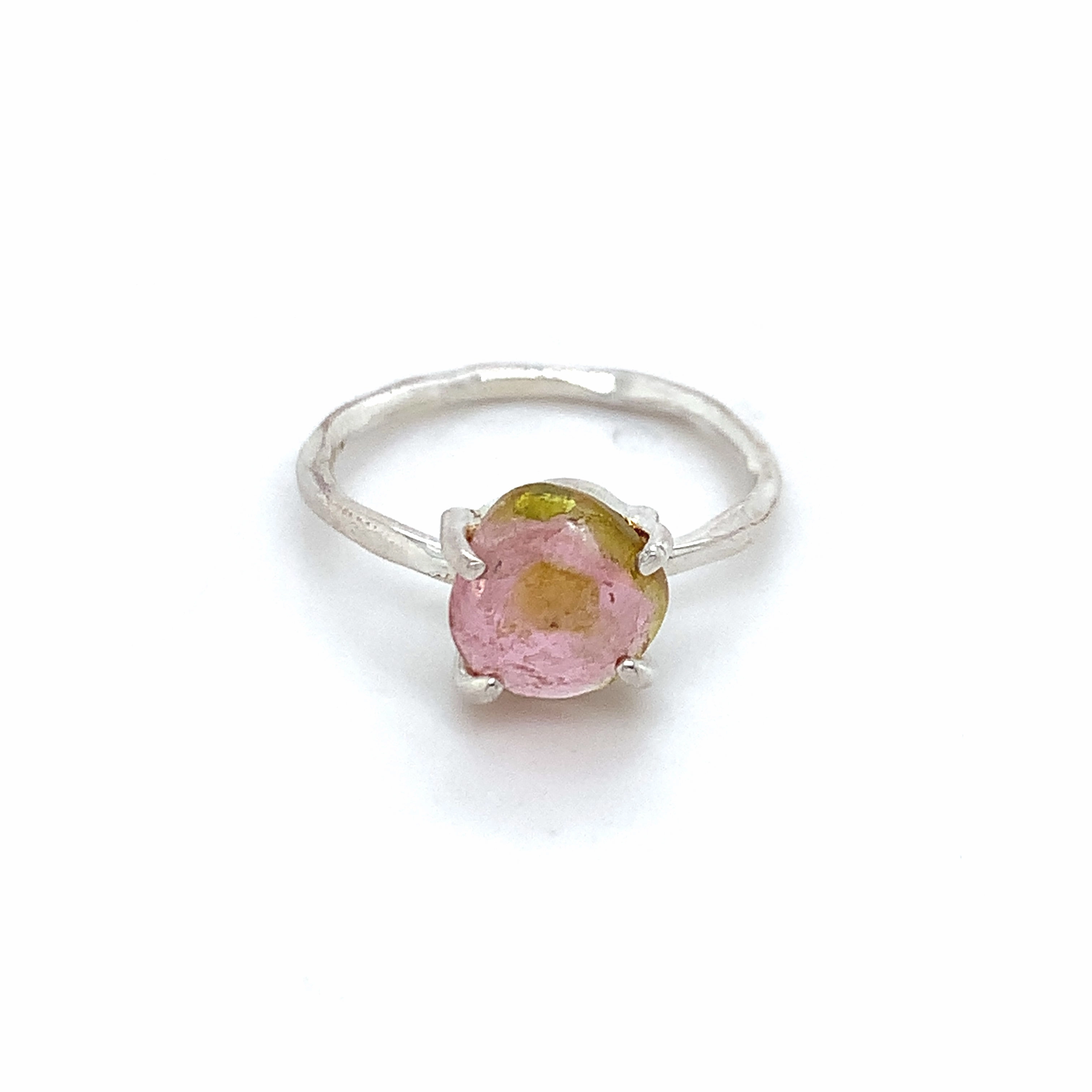Semi-Precious Tourmaline Silver Ring
