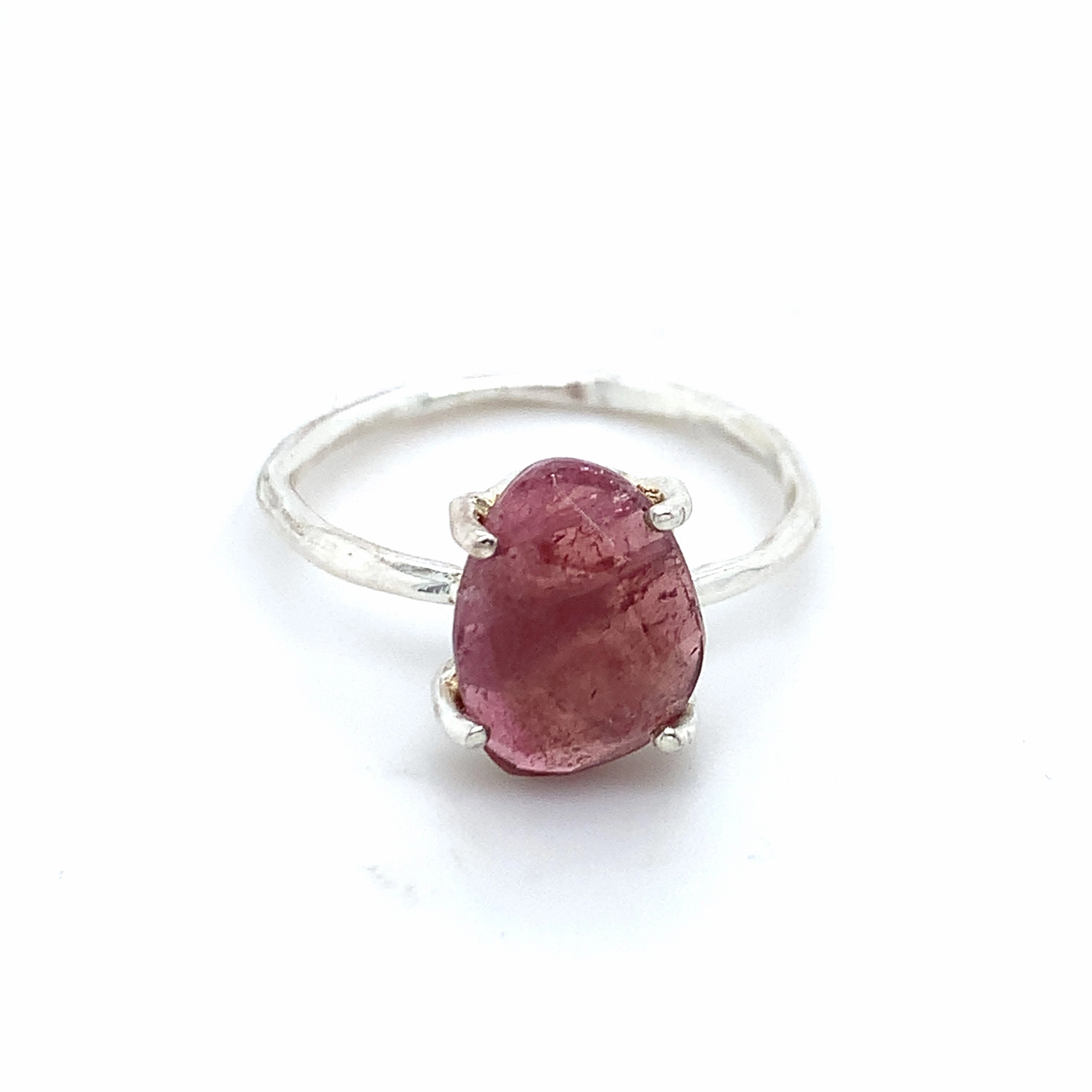 Semi-Precious Tourmaline Silver Ring