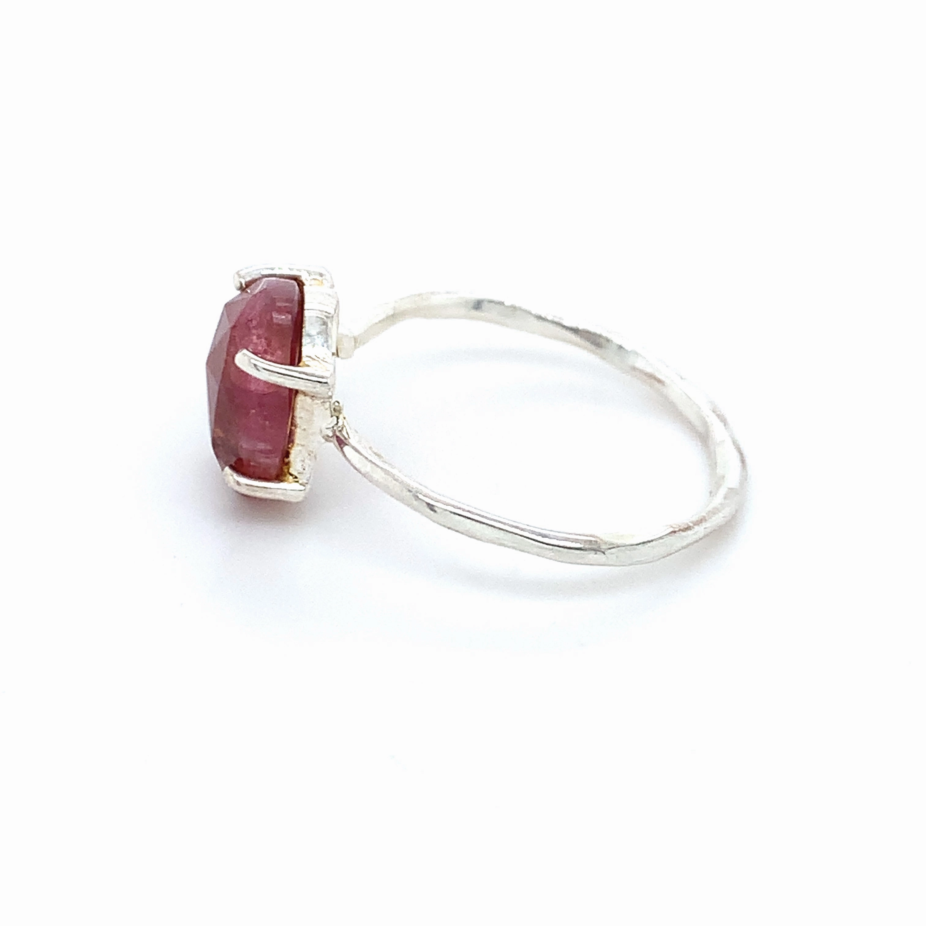 Semi-Precious Tourmaline Silver Ring
