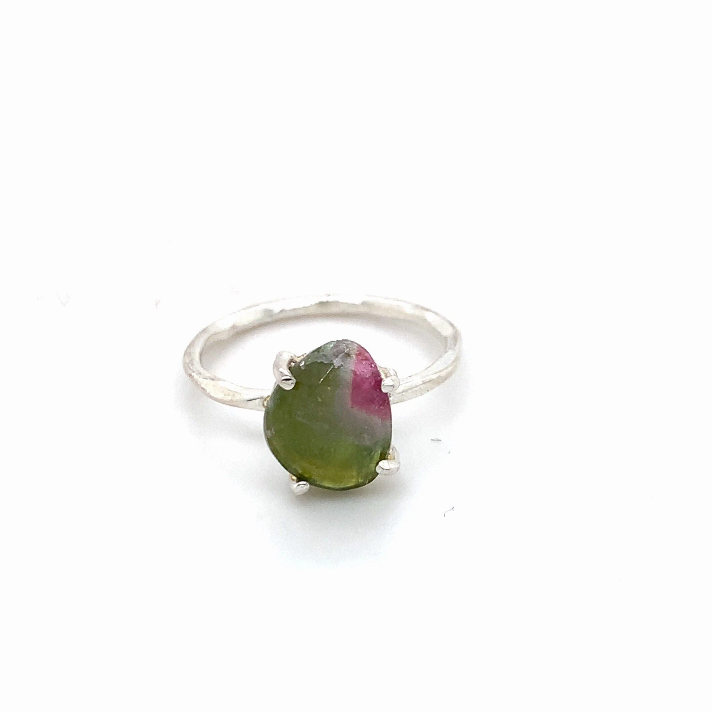 Semi-Precious Tourmaline Silver Ring