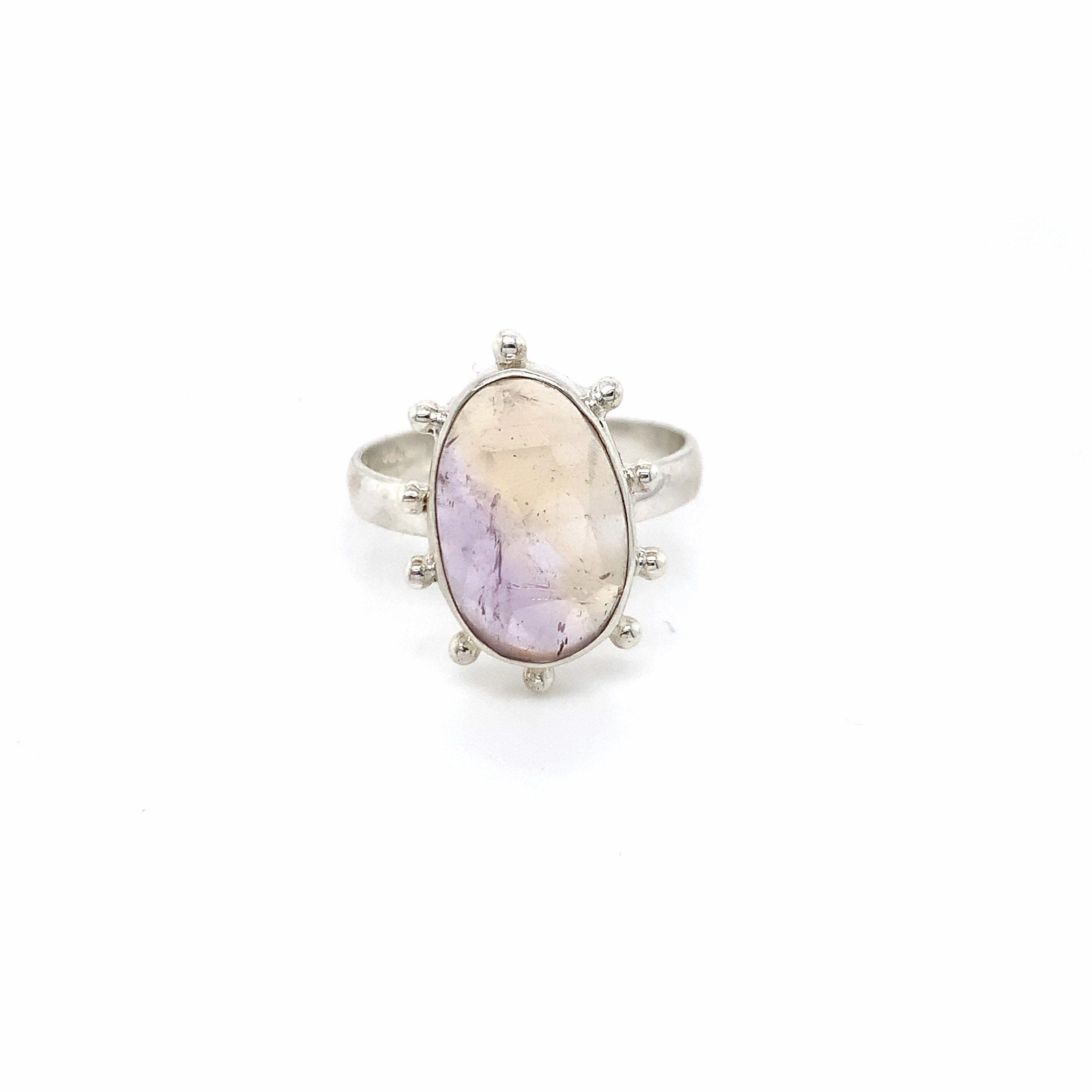 Semi-Precious Tourmaline Silver Sun Ring