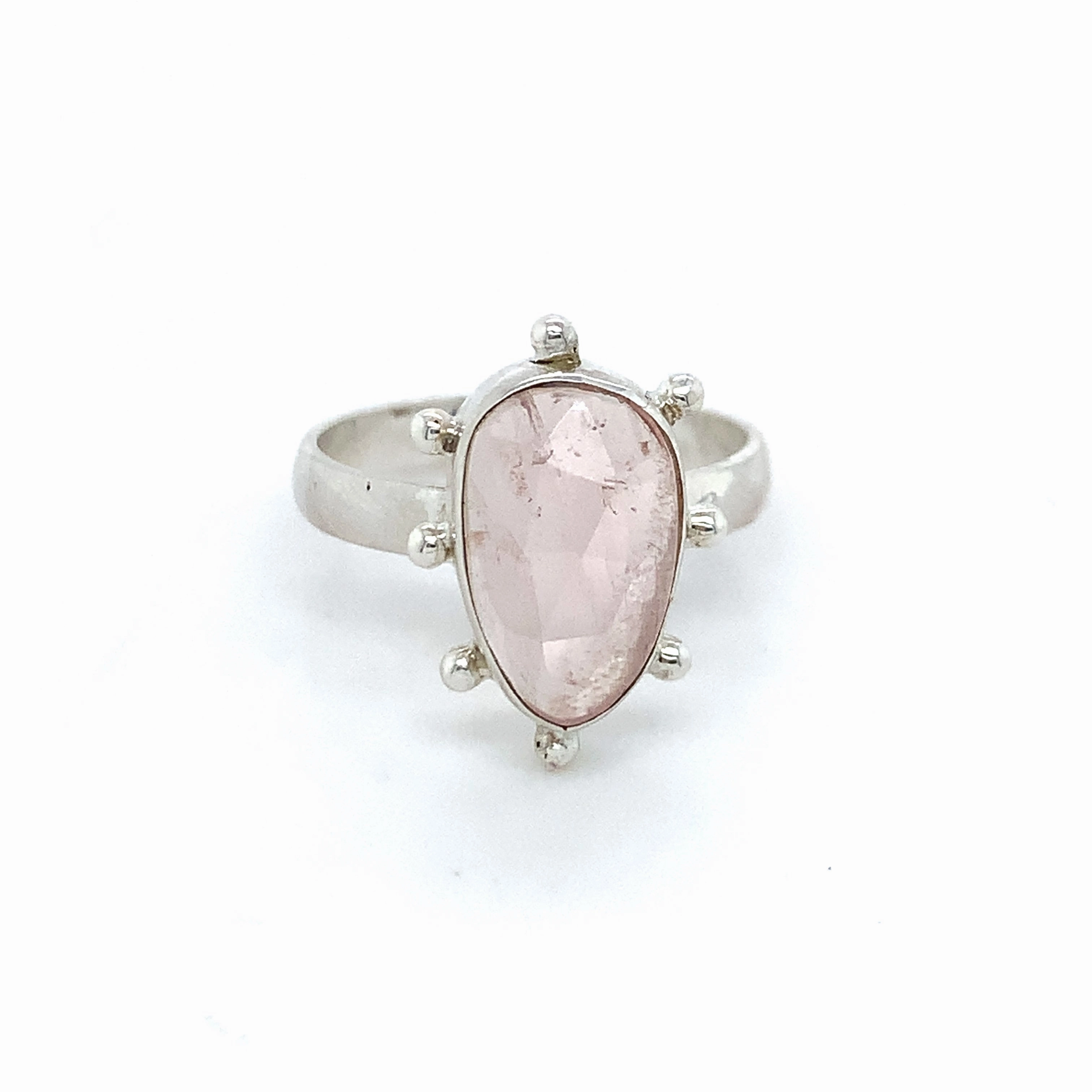 Semi-Precious Tourmaline Silver Sun Ring