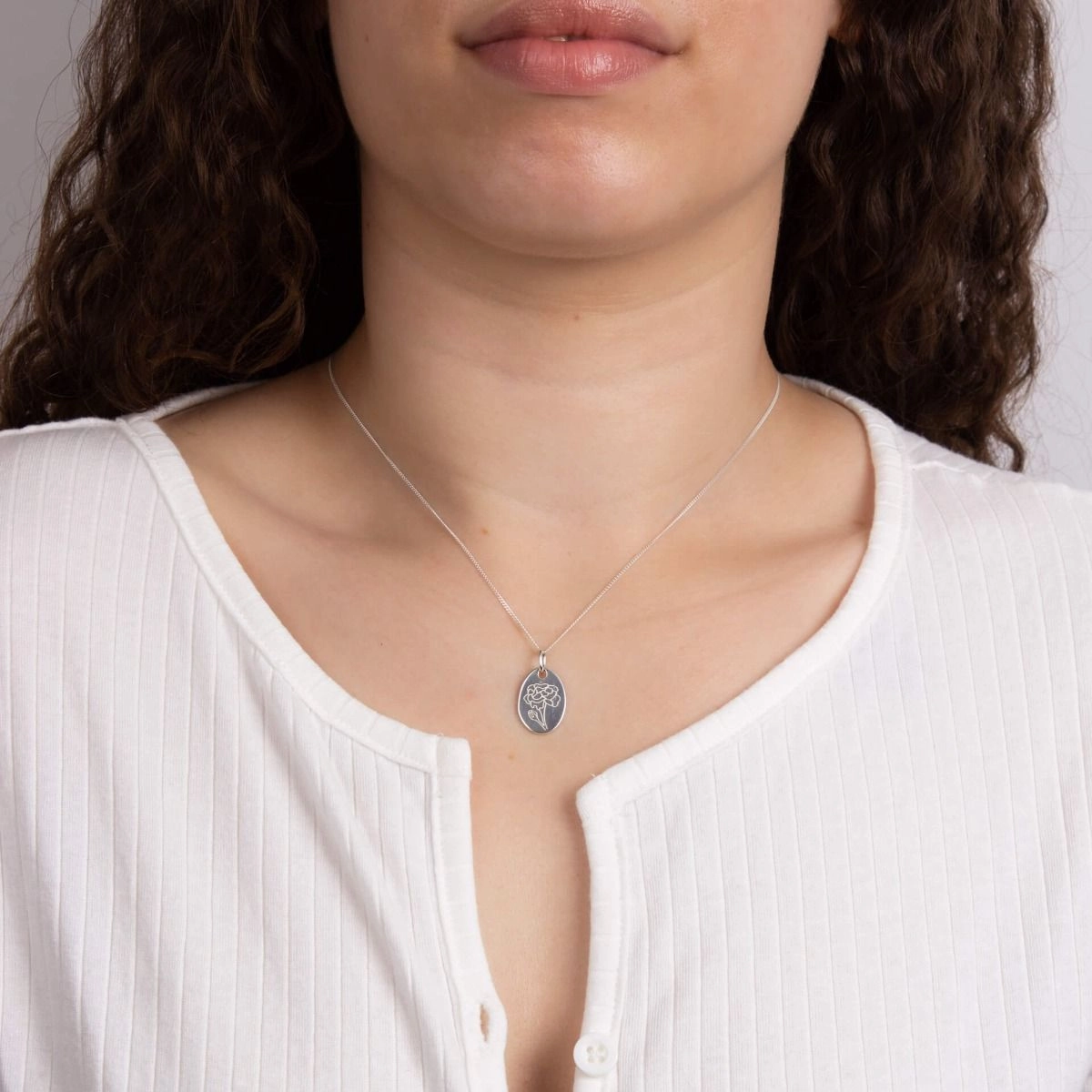 September Marigold Birth Blooms Pendant P5123