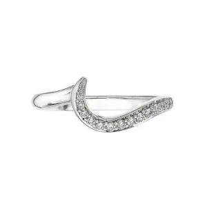 Shaun Leane Entwined 18ct White Gold 0.18ct Diamond Pave Wedding Ring