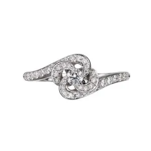 Shaun Leane Entwined 18ct White Gold 0.34ct Diamond Petal Engagement Ring