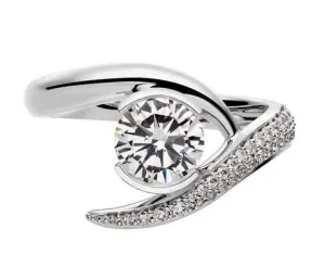 Shaun Leane Entwined 18ct White Gold 0.91ct Diamond Inward Engagement Ring
