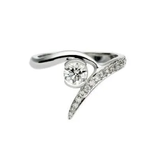 Shaun Leane Entwined Platinum 0.50ct Diamond Outward Engagement Ring