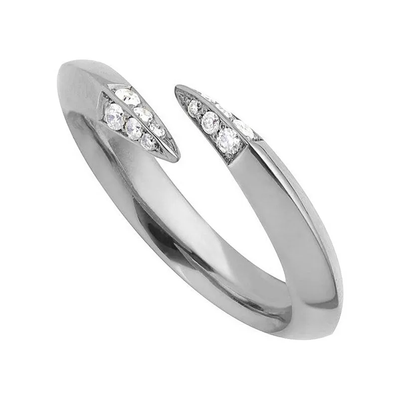 Shaun Leane Sabre Sterling Silver Diamond Wrap Ring
