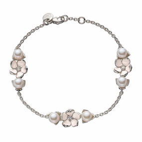 Shaun Leane Cherry Blossom Silver Three Flower Bracelet