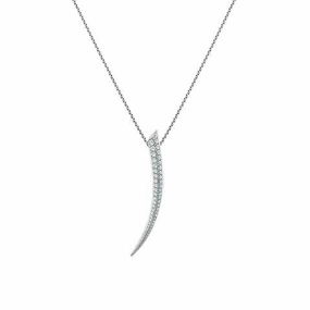 Shaun Leane Sabre 18ct White Gold 1.21ct Diamond Medium Necklace