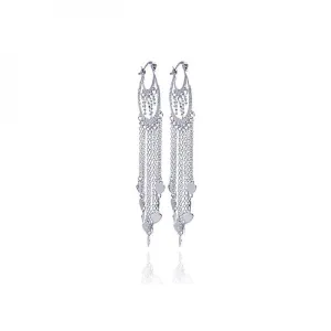 Silver 925 CZ Earrings Dangling Earrings - STE00192
