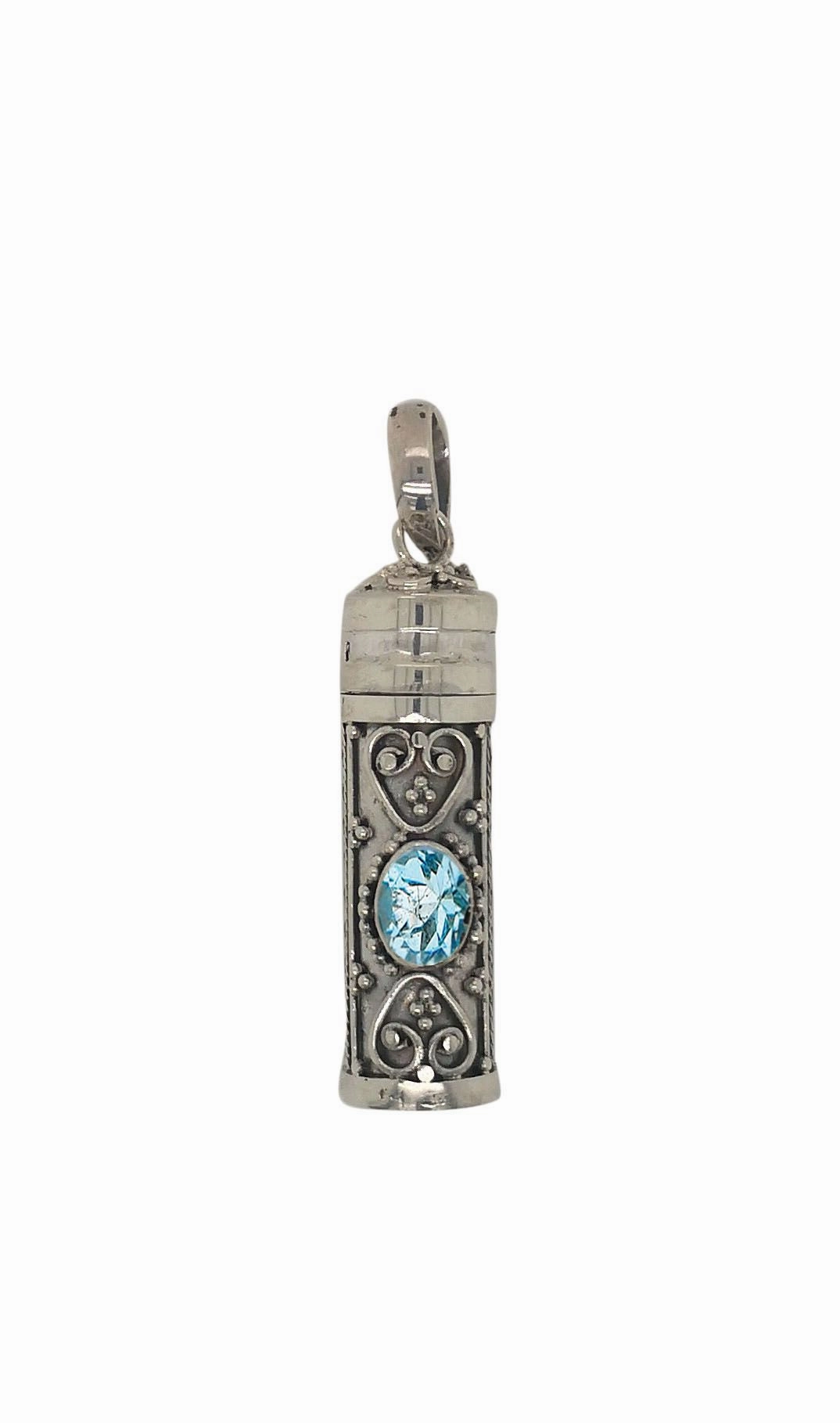 Silver & Birthstone Keepsake Pendant - 5 variants