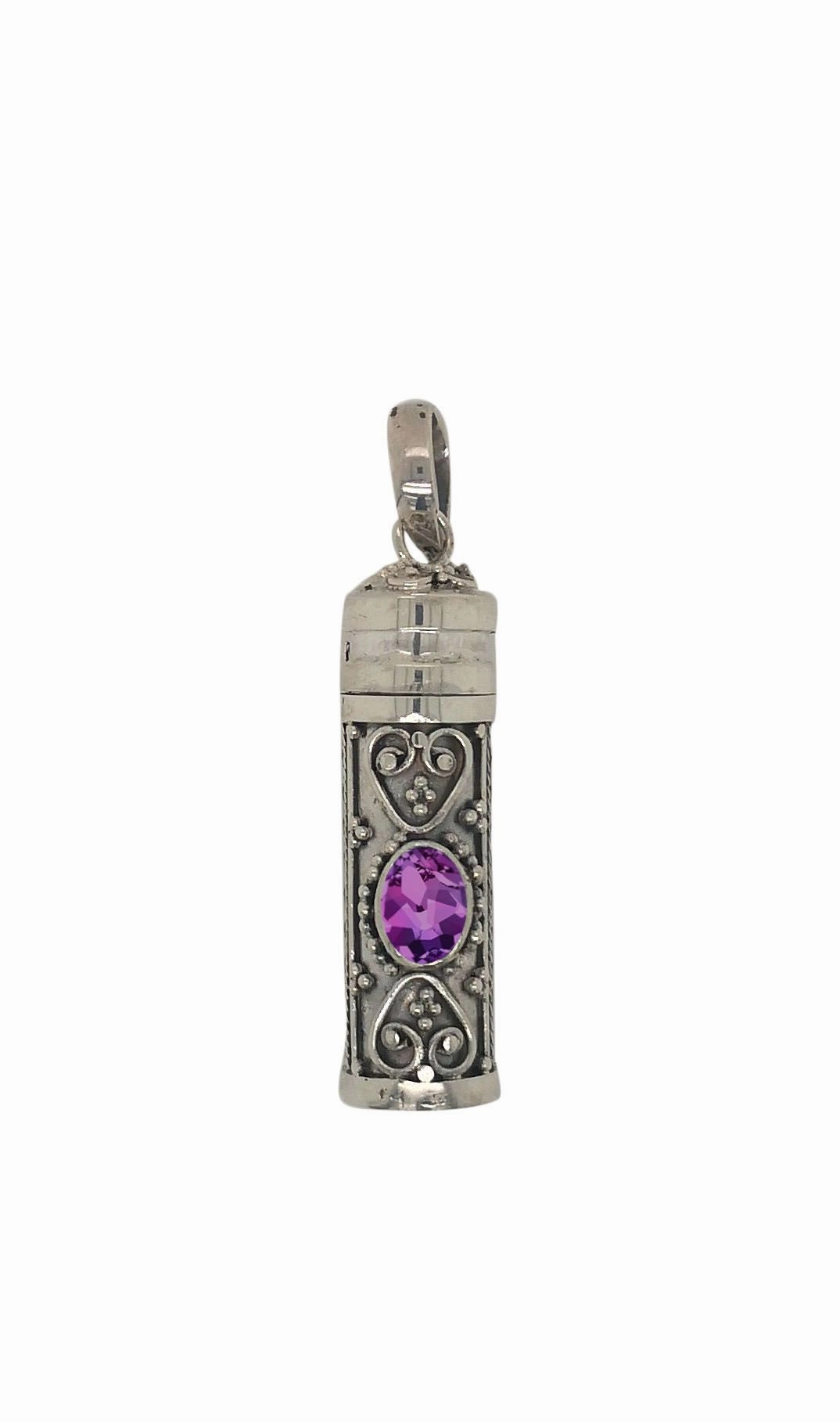Silver & Birthstone Keepsake Pendant - 5 variants