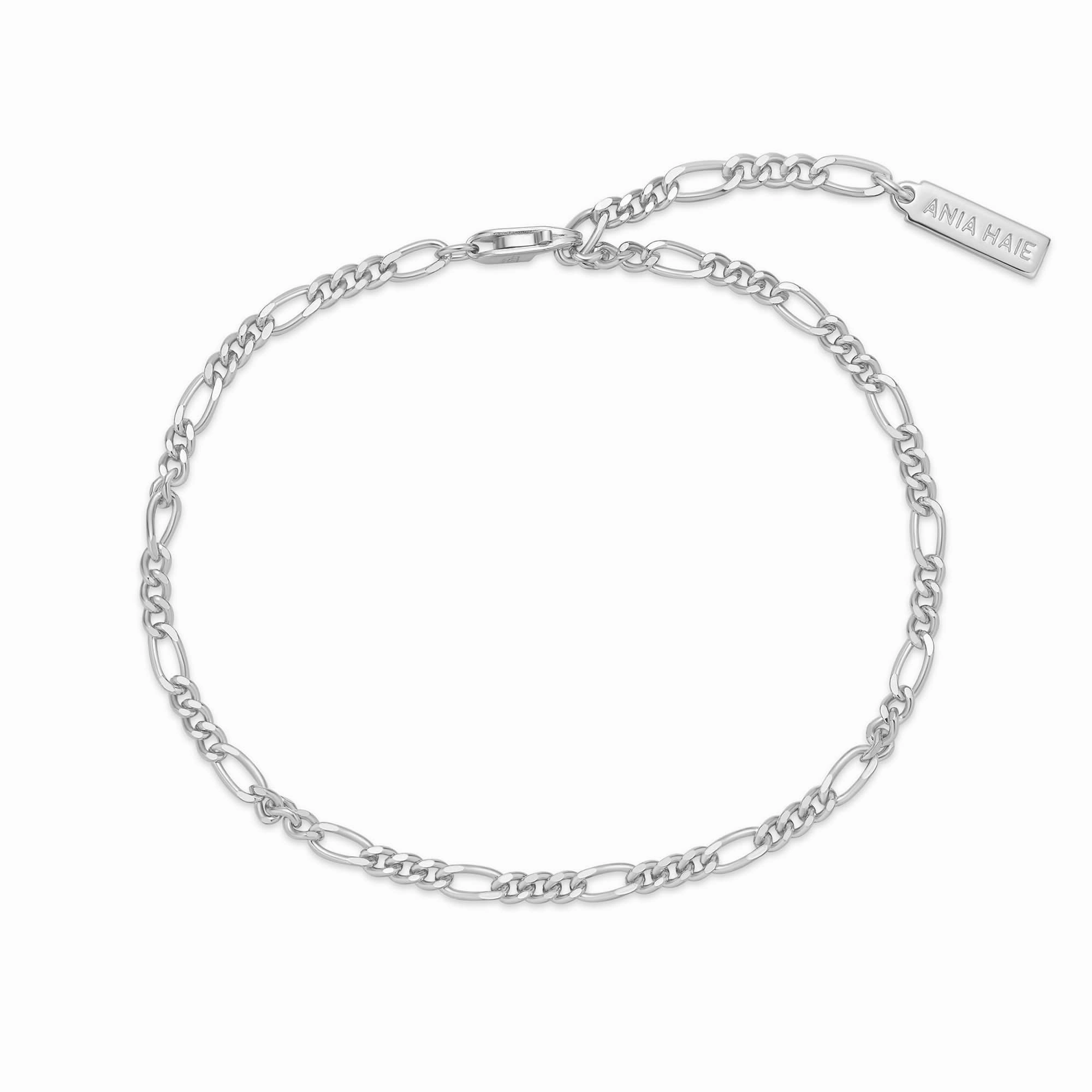 Silver Filia Curb Chain Bracelet B063-02H