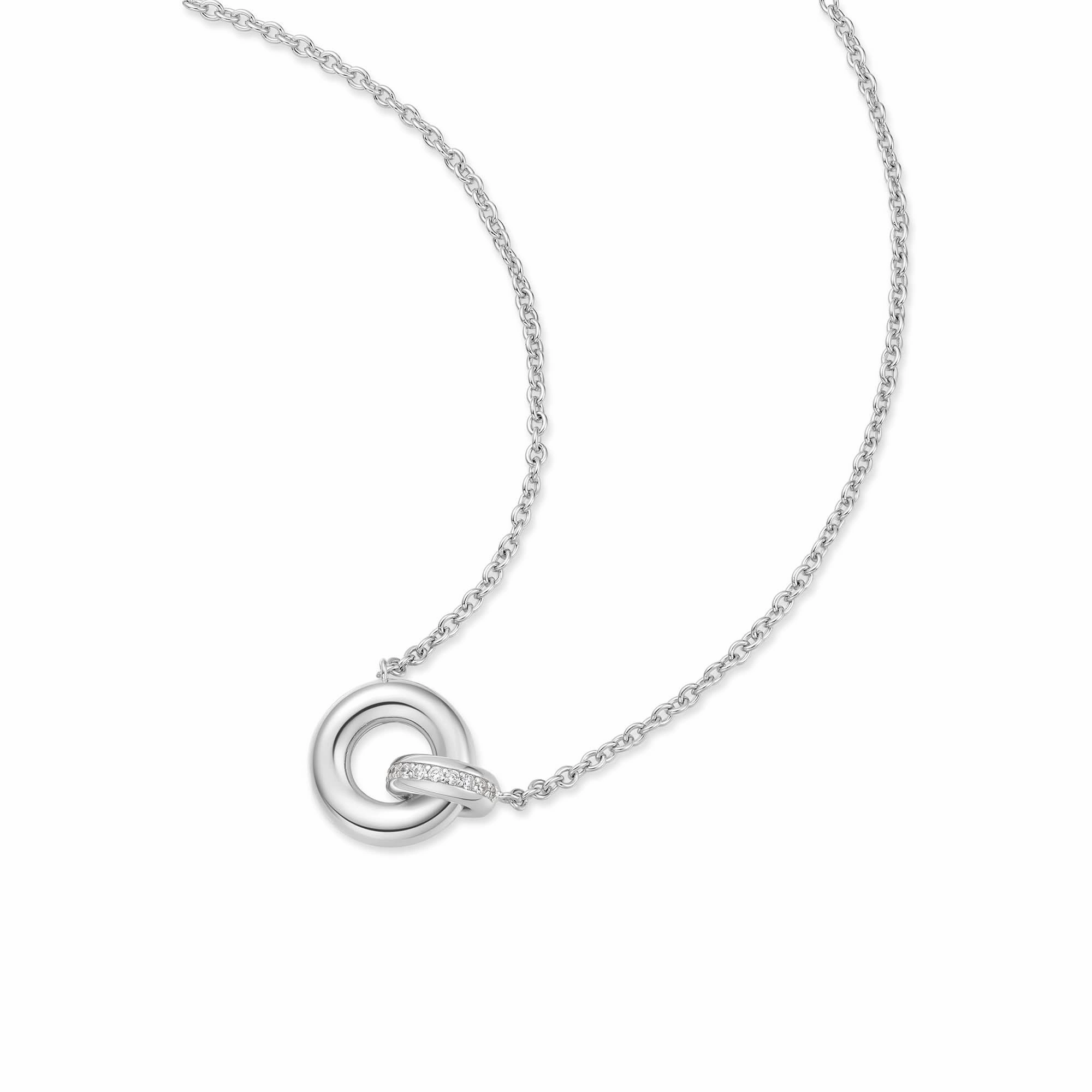 Silver Linked Necklace N062-02H