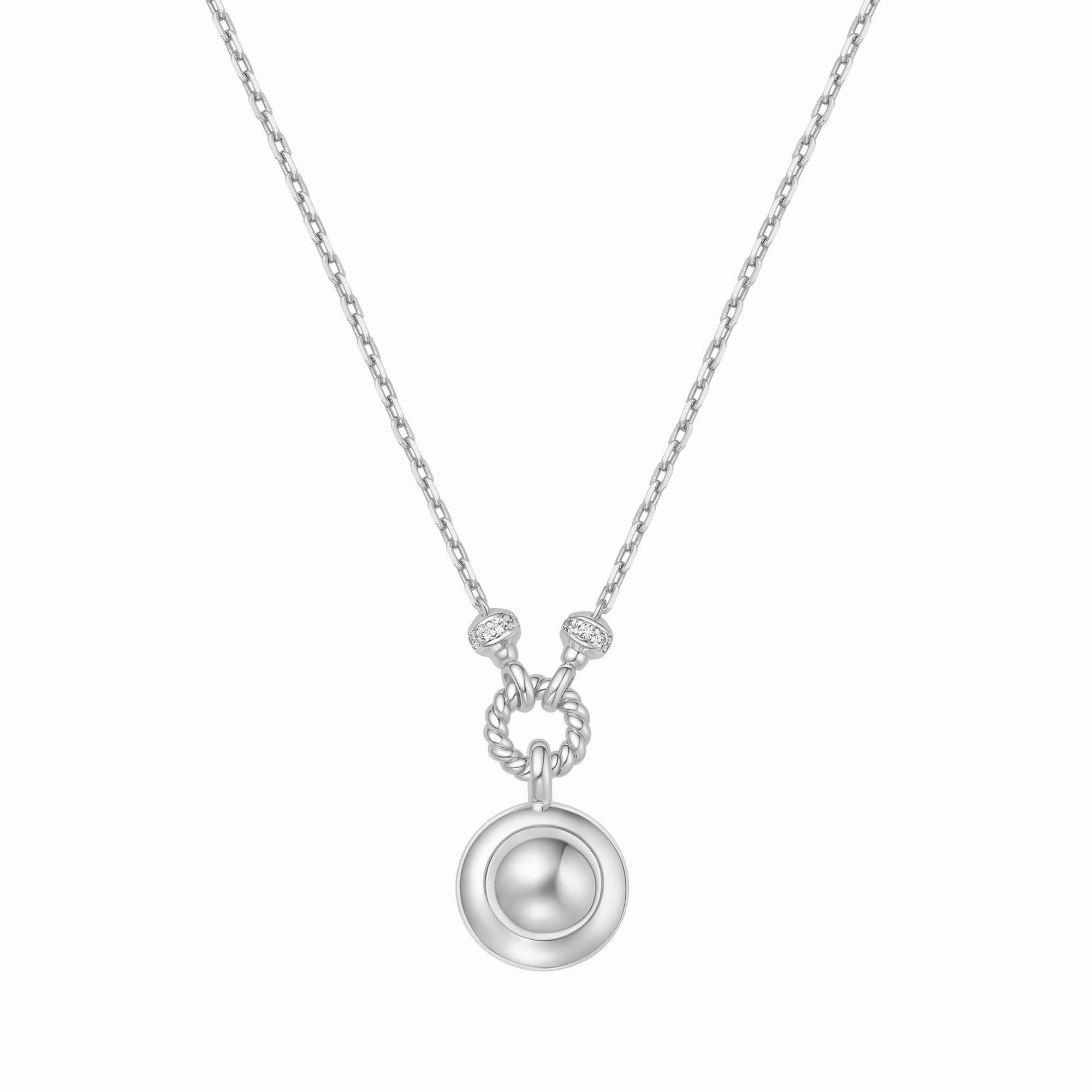 Silver Malachite Reversible Vacation Necklace N063-06H
