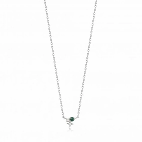 Silver Malachite Star Necklace N039-01H-M
