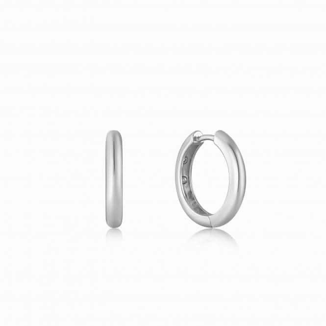 Silver Scattered Stars Hoop Earrings E034-06H