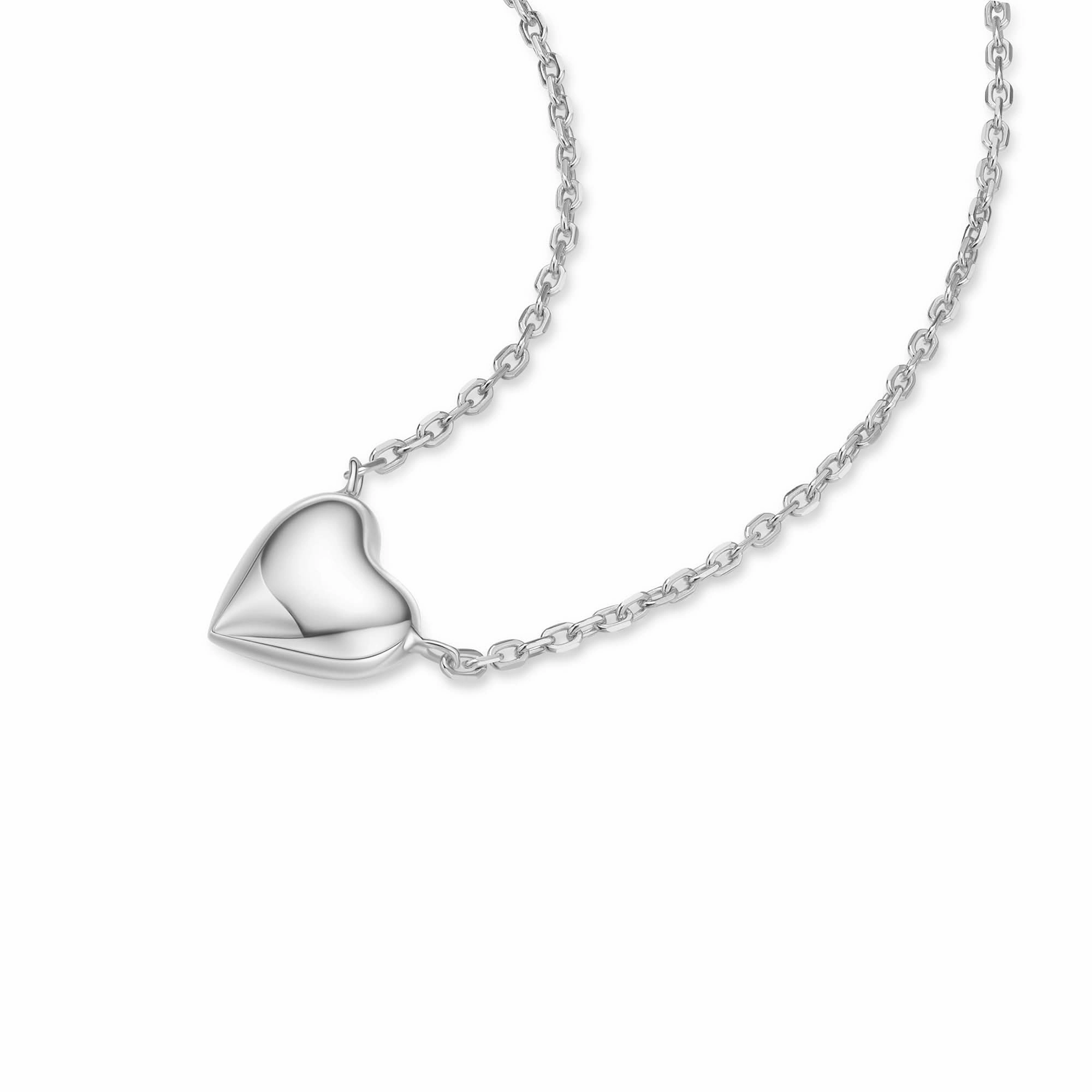 Silver Sweetheart Necklace N064-02H